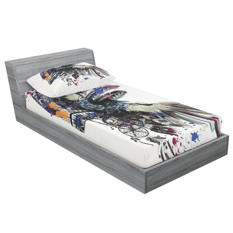 Microfiber Sheet Set, Twin Sheet Set with Fitted Sheet