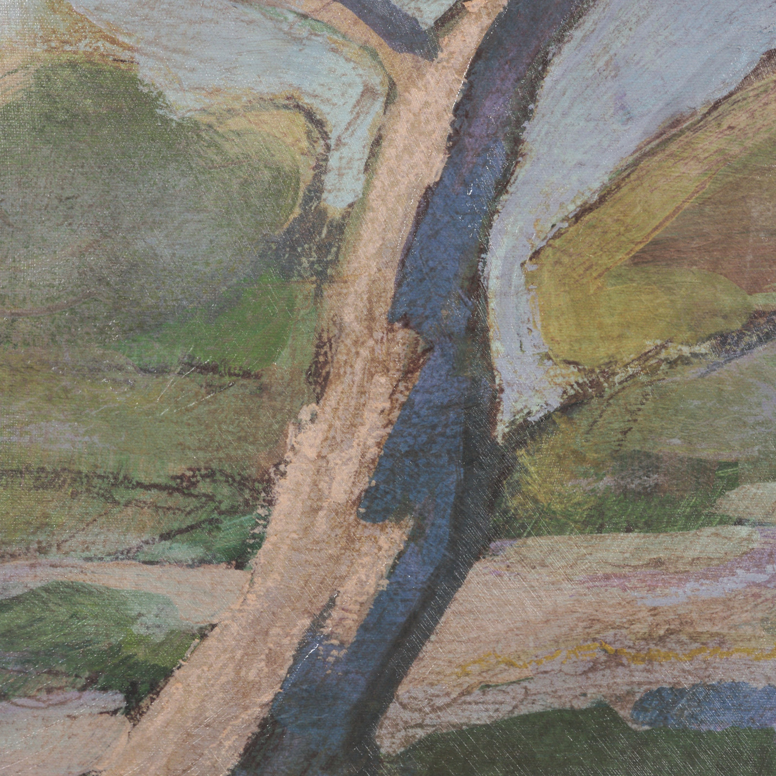Landscape Tapestry I Canvas Painting, Framed Wrapped Canvas Landscape Tapestry II