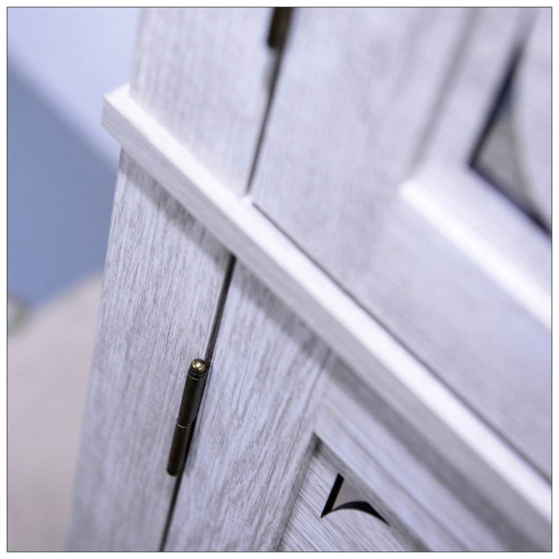 Armoire de rangement 67,4 po H 4 Doors Mirror
