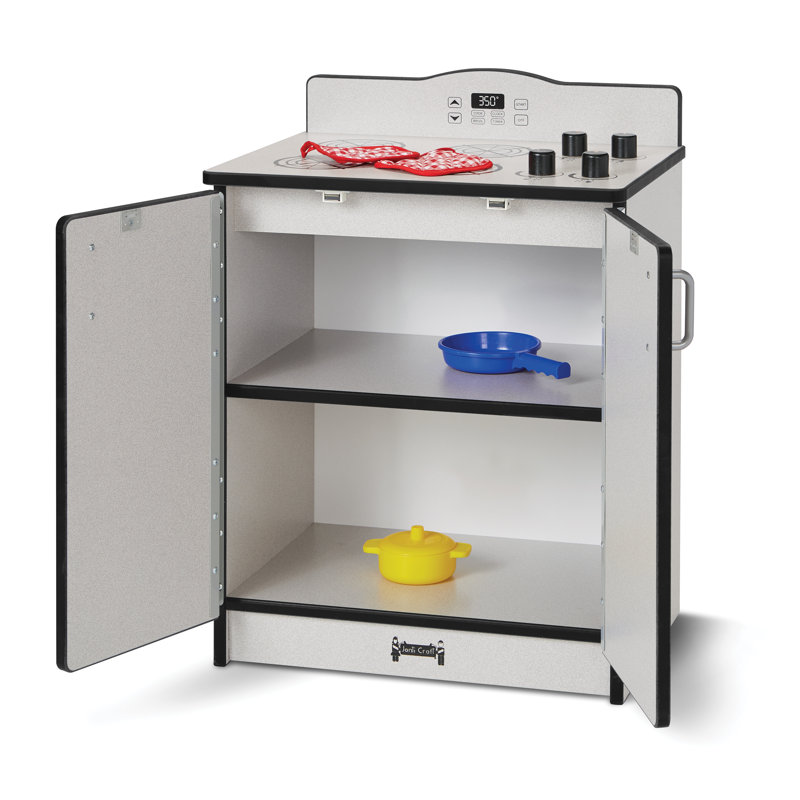 Rainbow Accents Culinary Creations Kitchen Stove, Gray/Black