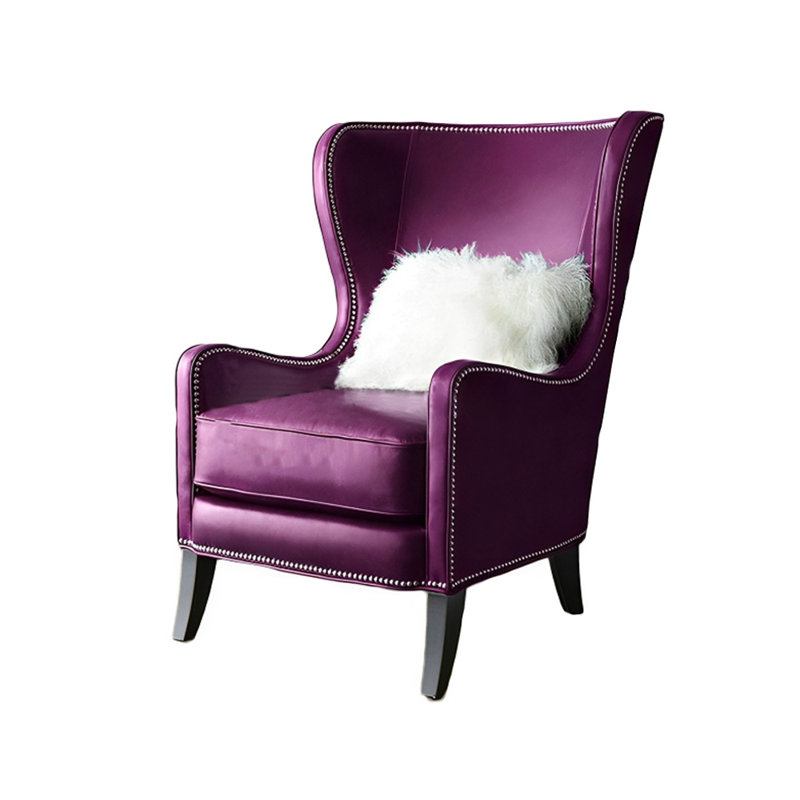 Fauteuil inclinable osciel en similicuir, Similicuir mauve