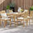Modway Marina 7 Piece Outdoor Patio Teak Dining Set-1639945953