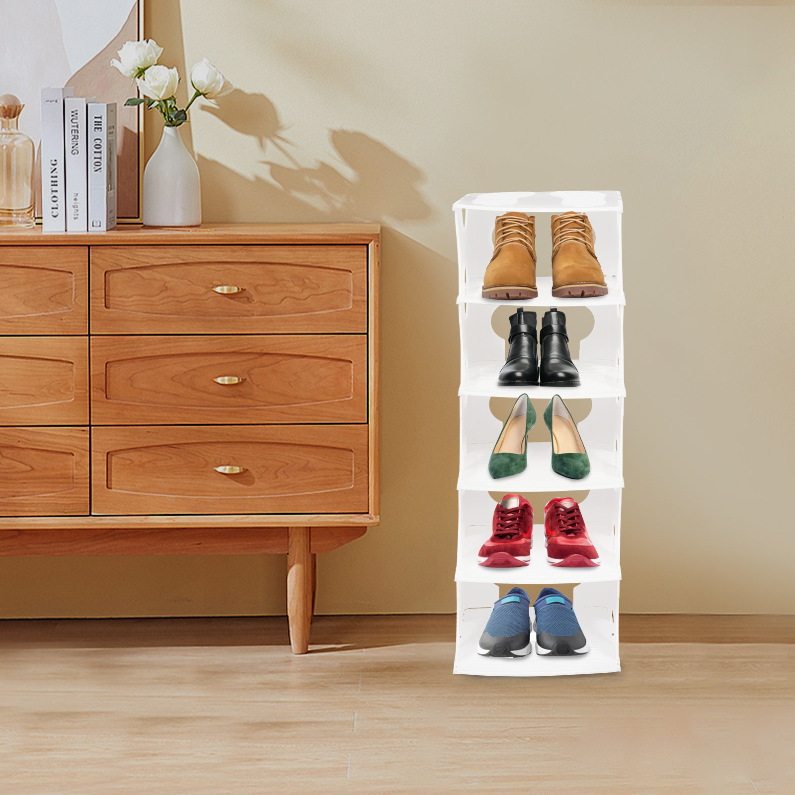 Shoe Rack 5 Rack Rebrilliant 5-tier Shoe Rack | Wayfair