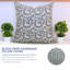 Fabdivine Boho Accent Pillow Cushioncase, Floral Lumbar, Pure Cotton, (Pushp Varsha, Blue)-103180236