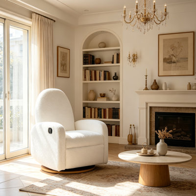 Fauteuil inclinable et pivotant 360, beige