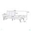 Canapé modulaire 2 pièces Polyfiber-136436310
