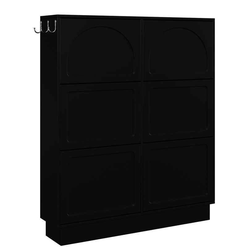 Rangement pour chaussures Hall Tree, Noir