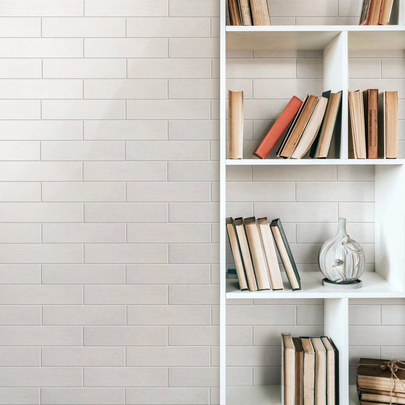 Capri 3" x 10" Porcelain Stone Look Subway Wall Floor Use Tile, Neve