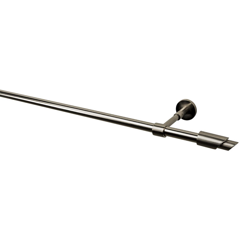 Tringle à rideaux simple 63 po Domek, H 1,10 po x l 95,00 po x P 2,00 po