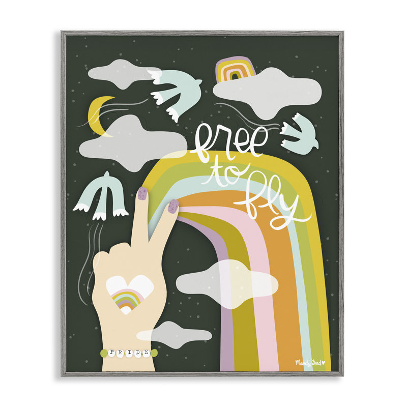 «Boho Free To Fly», estampe numérique, design par Mandy Ford Art + Illustration, H 14 po x l 11 po