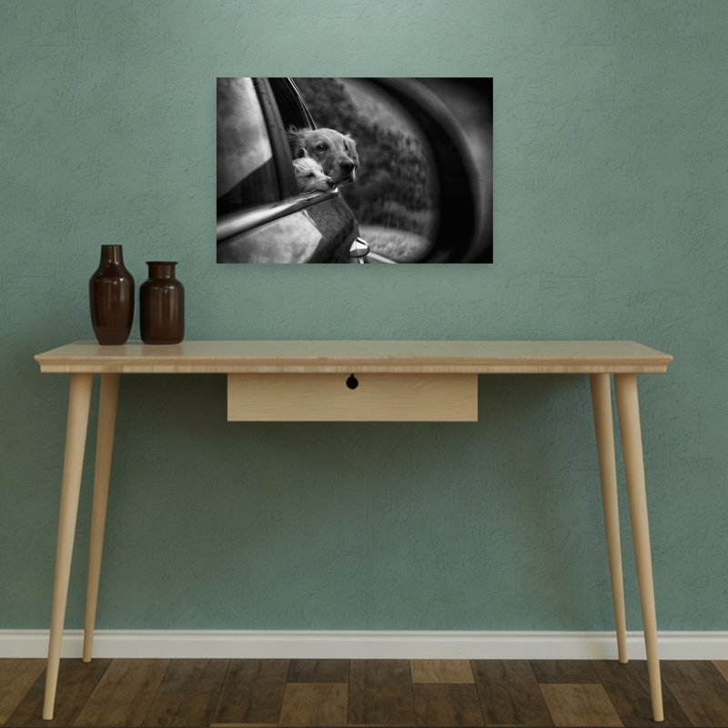 Car Window Companions Contemporary Dog Wall Art Print, 30.48cm H x 45.72cm W