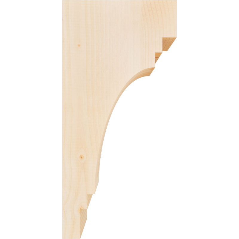 Corbeau Pescadero, H 24 po x l 5,5 po x P 12 po, Sapin de Douglas, Lisse