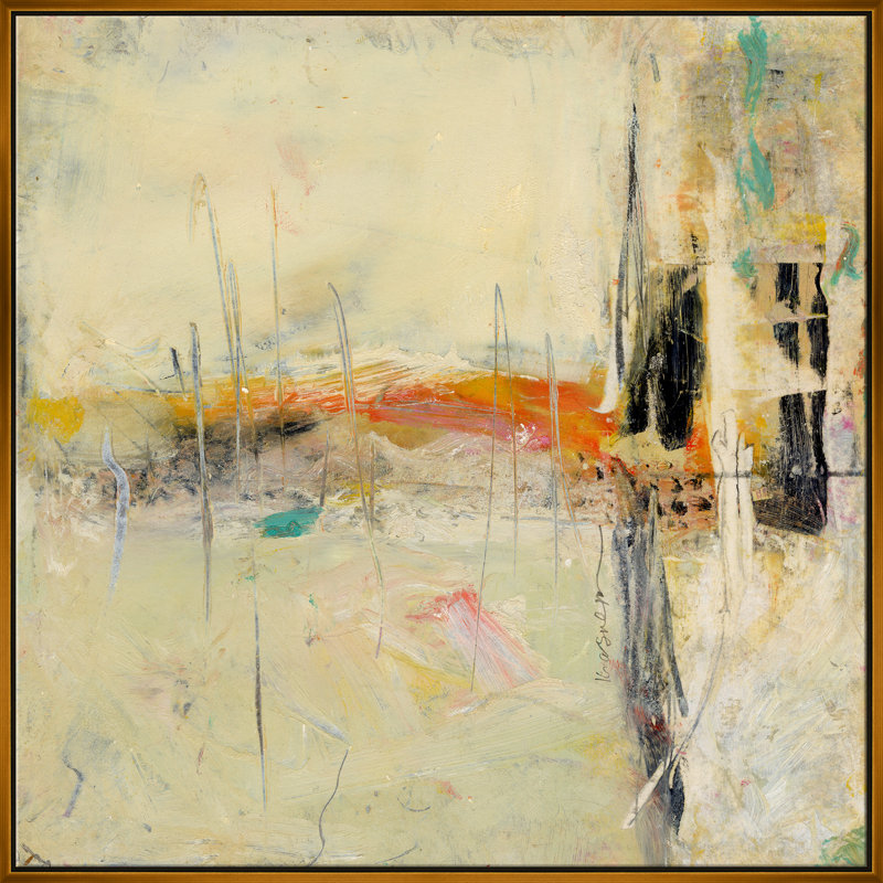 «Abstract III» par Jill Krasner, Cadre doré