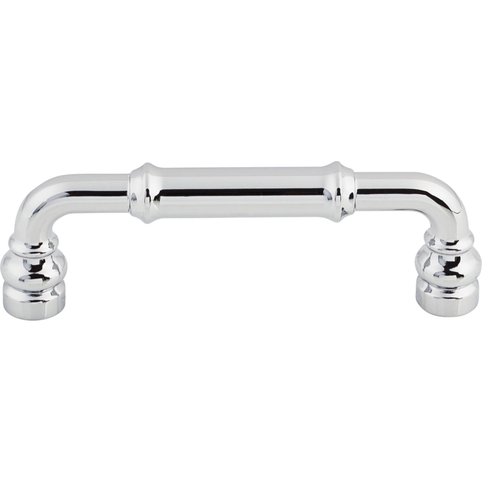 Brixton Bar Cabinet Pull, Polished Chrome, 3 3/4" Center to Center