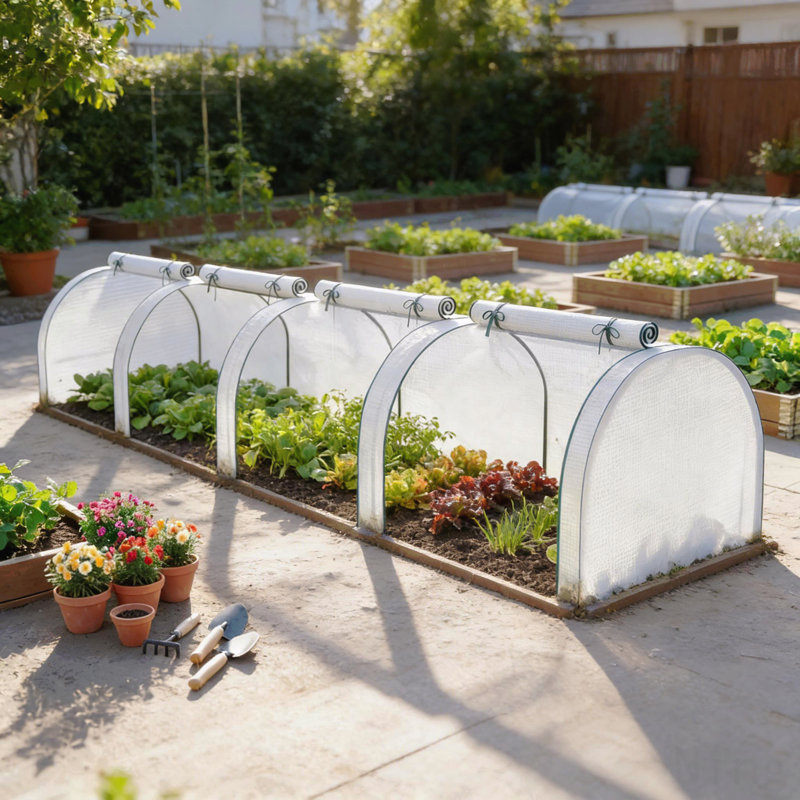 Portable Greenhouse,Wide Mini Greenhouse, Dark Green/White