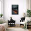 «Winter Mountain Train Night Scene Landscape Wall Decor», reproduction d'art sur toile encadrée.-775194700-775194703