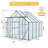 Double Door Polycarbonate Greenhouse Raised Base And Anchor Aluminum Heavy Duty Walk-In Greenhouses For Outdoor Backyard In All Season-123831038-123831042