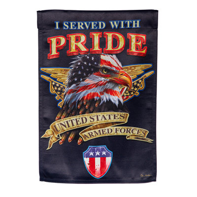 Drapeau de jardin «I Served With Pride»