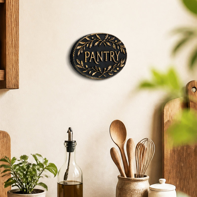 Putuo Decor Stay Weird Décoration murale gothique, plaque murale vintage en résine 3D avec roses en relief, bronze antique