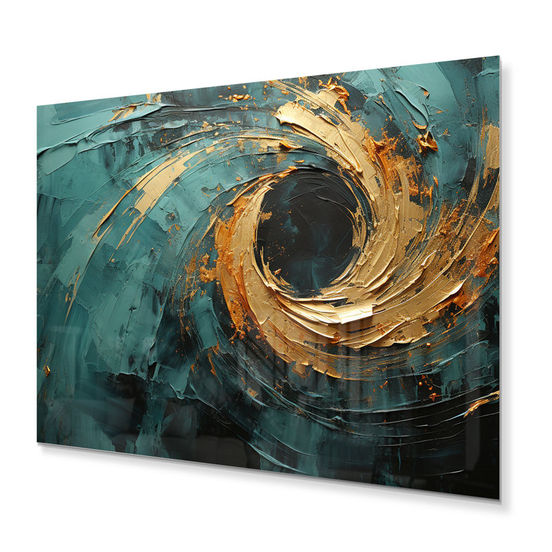 - Art mural abstrait spirales en métal, H 12 po x l 20 po x P 1 po