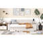 Lit de jour simple rembourré beige avec rangement et couchette de chargement stable