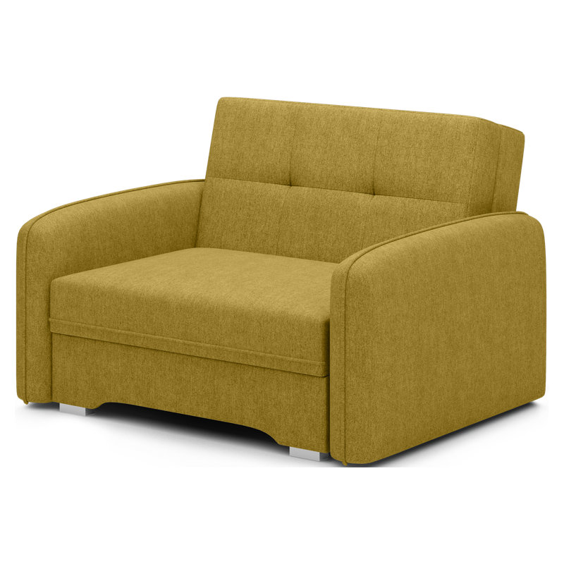 Sarlota 2 Seater Sofa Bed, Yellow