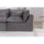 Canapé d'angle modulaire surdimensionné Cloud Couch de 190 cm de large, canapé confortable et relaxant avec assise large et profonde, revêtement en tissu gaufré 2 places.-2133458296