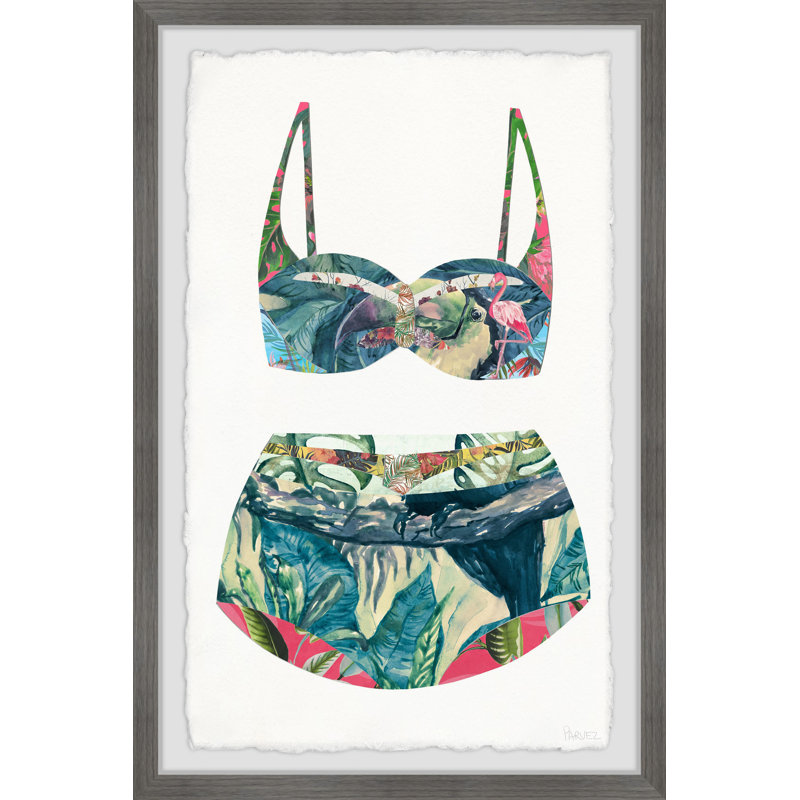 Tropic Heaven Swimsuit by Parvez Taj - Single Picture Frame Painting, 91cm H x 61cm W