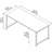 400 Series Metal Base Writing Desk-90635840-90635842