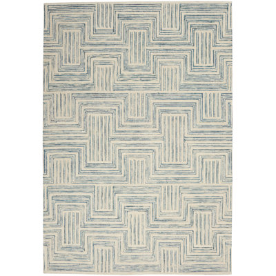 Tapis ivoire fait à la main Jodie