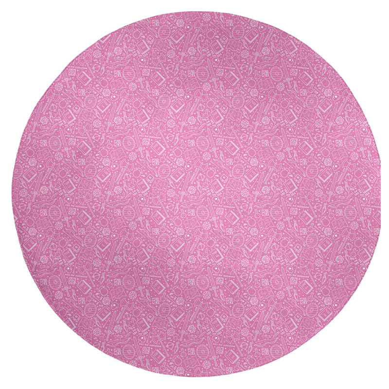 Chenille Indoor Rug, Round 5'