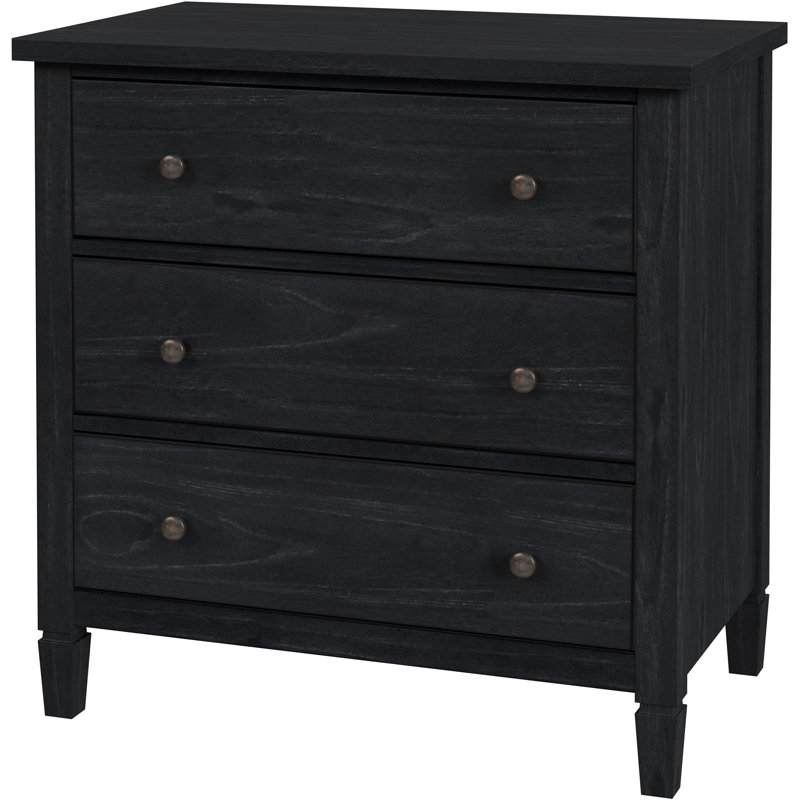 Flagstaff 3-Drawer Dresser, Washed Black