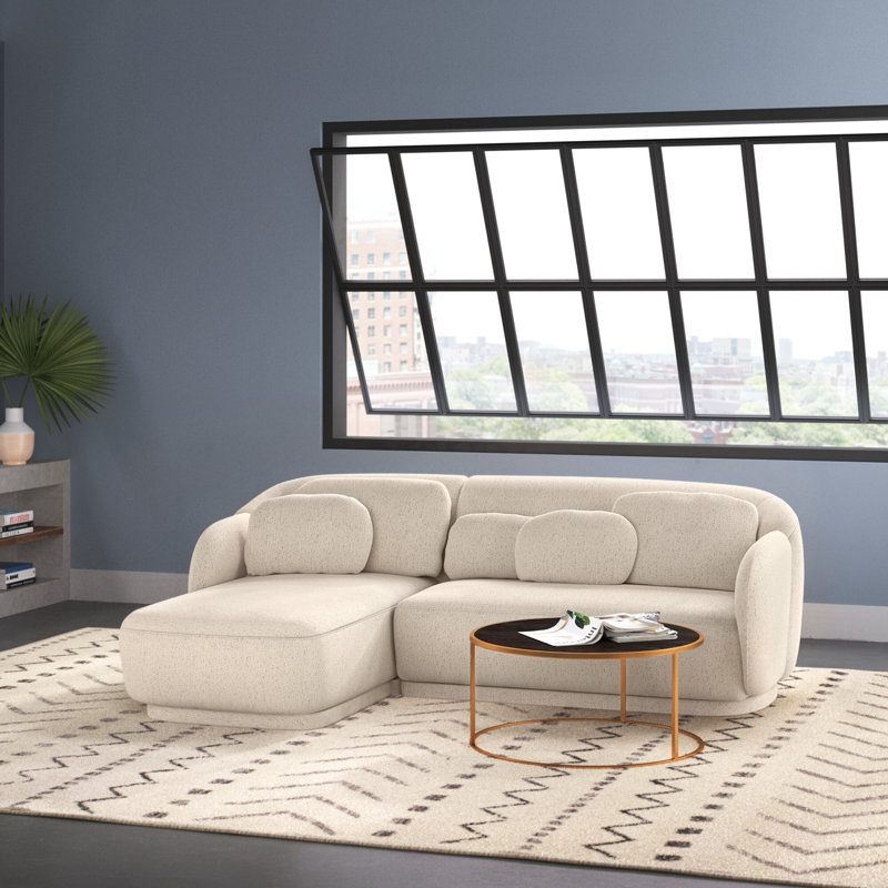 Cheslea Upholstered L-Shaped Sectional, Left Hand Facing