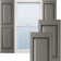 Lifetime Vinyl Standard Two Equal Raised Panel Shutters with Shutter-Locks & Matching Screws