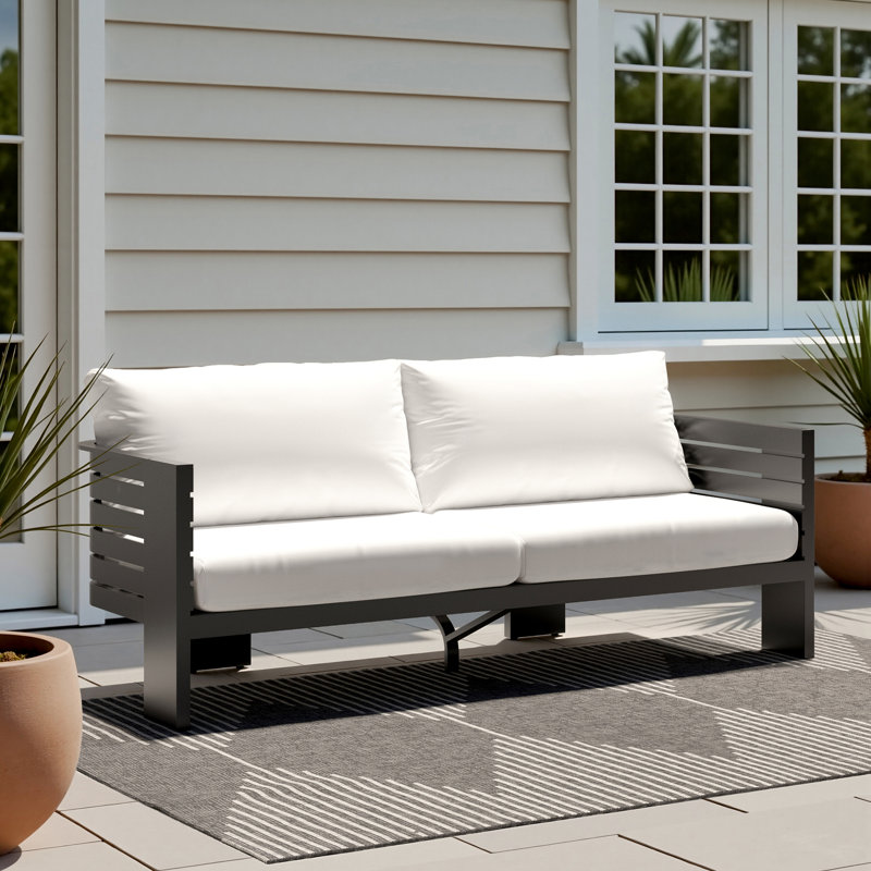 Canapé de patio extérieur Ari 80 Sunbrella Ari - blanc, Blanc