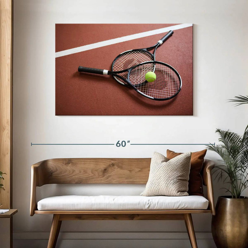 Sireci Tennis Court Rackets, 30" H x 45" W