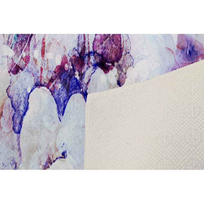 Elegant Hall Carpet, 3D Digital Print Design, 3.9 x 4.9 ft | 100% Polyester, Antibacterial, Non-Slip PVC Dot Underside, Pile Height: 0.04 in, Machine Washable, Perfect for Living Room & Entryway Decor