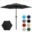 Parasol de marché noir avec manivelle Li-354735729-354735730