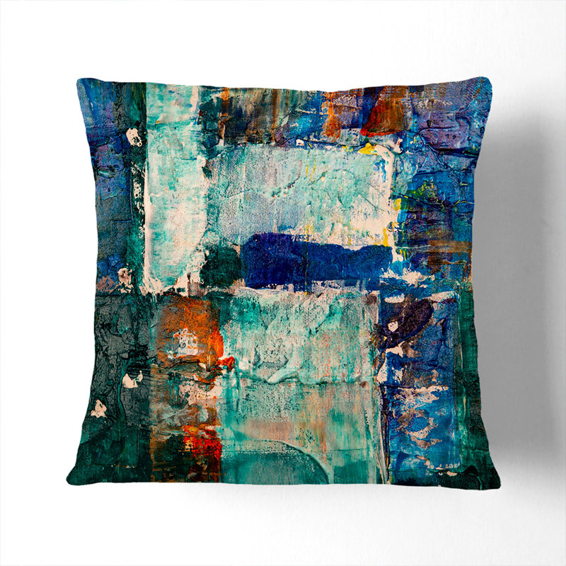 Abstract Square Cushion, Black, 55 x 55 cm