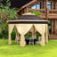 1 pi L x 1 pi D Pavillon de jardin escamotable en acier