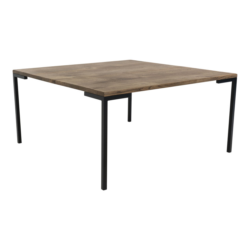 Lewiston Four Leg Coffee Table, Smoked Oak, 45cm H x 90cm L x 90cm W