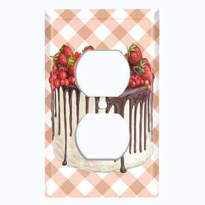 Plaque murale en forme de prise de gâteau en forme de baie à 1 couche