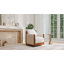 Fauteuil d'appoint pivotant rembourré Zenda-668228805-668228806