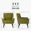 Ensemble de 2 fauteuils capitonnés rembourrés à dossier large-1460378982