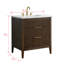 Ensemble de meuble-lavabo simple 30 po avec dessus en pierre reconstituée Bilroy-1364366939