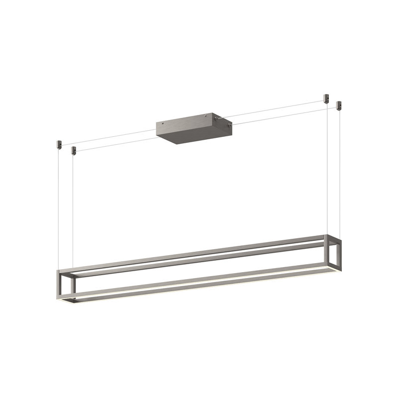Plaza 1 - Light LED Pendant, Brushed Nickel, Brushed Nickel