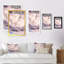«Purple Cottage House in Winter Landscape», reproduction d'art sur toile-1153897448-1153897449