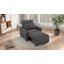 Fauteuil d'appoint convertible 3 en 1, canapé-lit rembourré escamotable avec coussin décoratif-1236071744