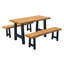 Table Ridgemont 6 pi. Avec 2 bancs-500918585-479747780