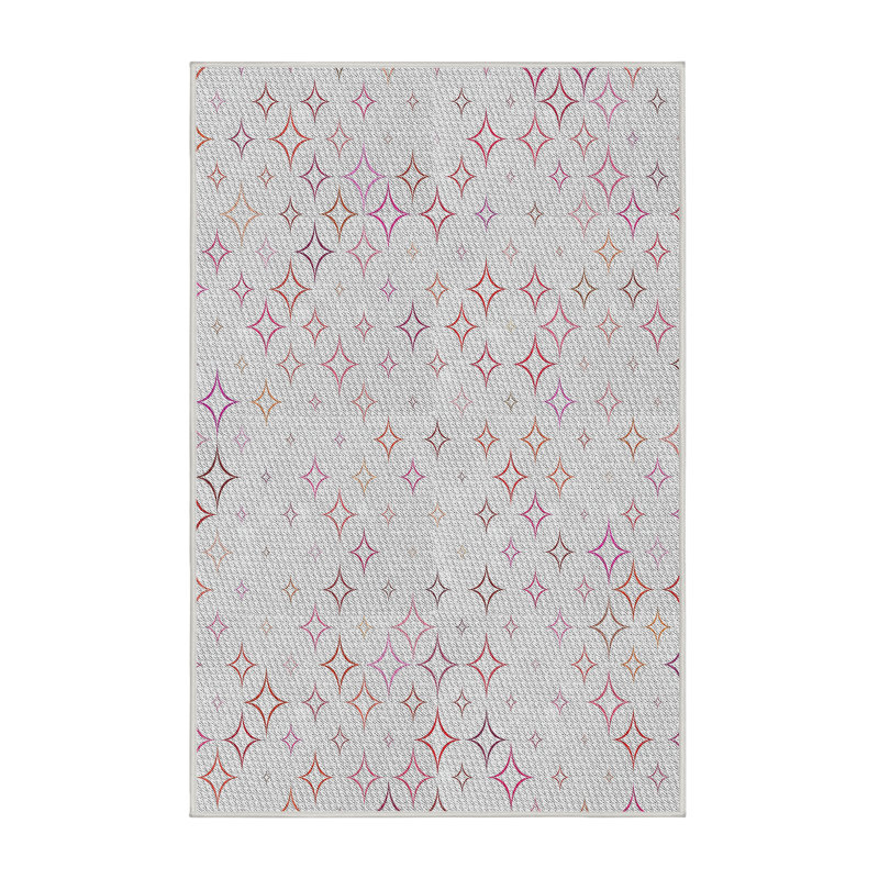 Geometric Indoor Rug, Rectangle 6' x 9'